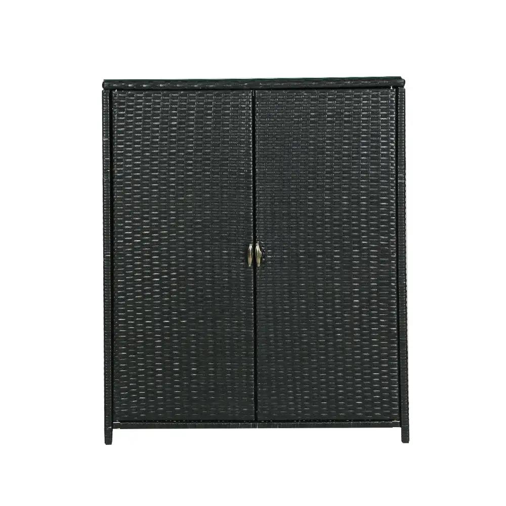 Wicker Wonders Storage Cabinet | Black