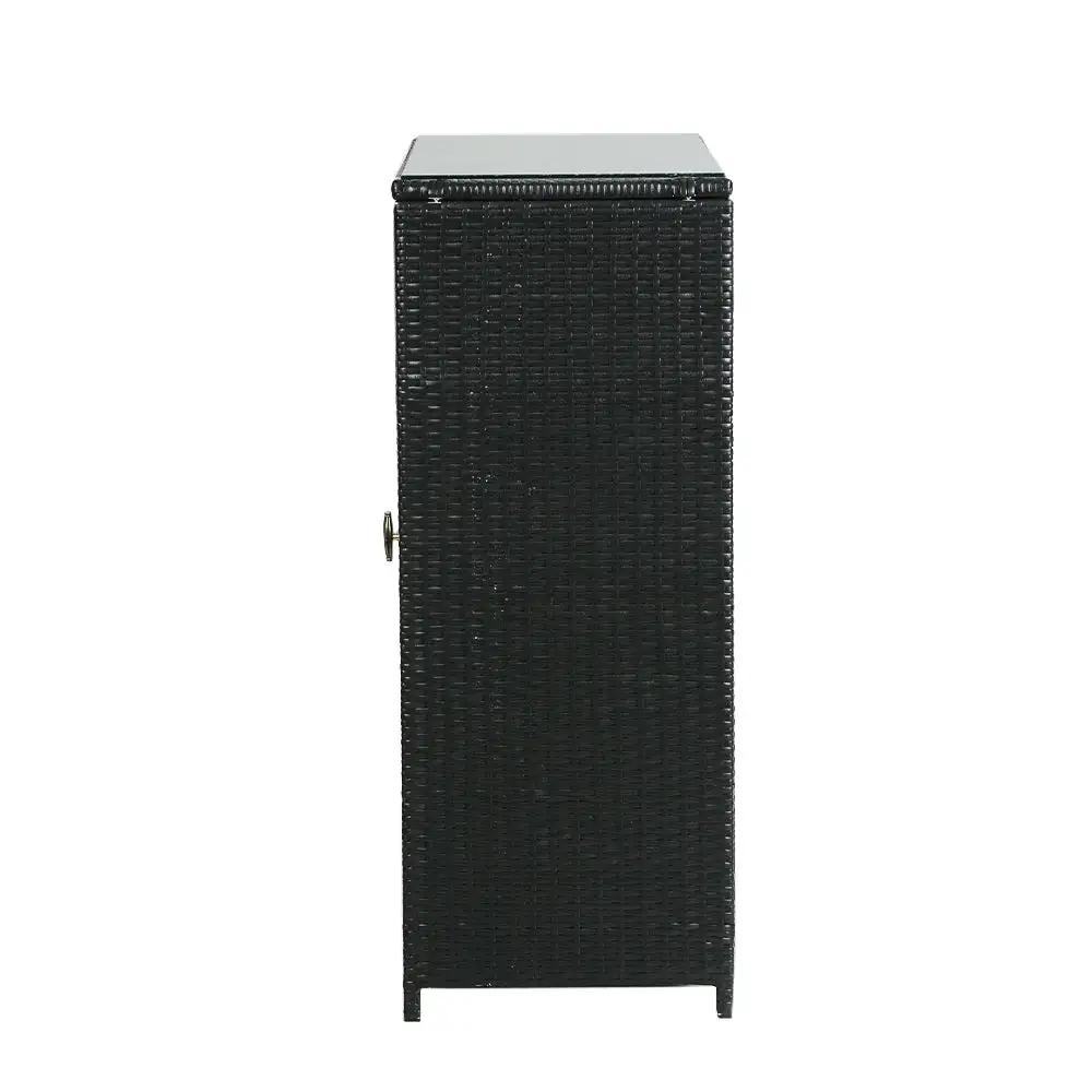 Wicker Wonders Storage Cabinet | Black