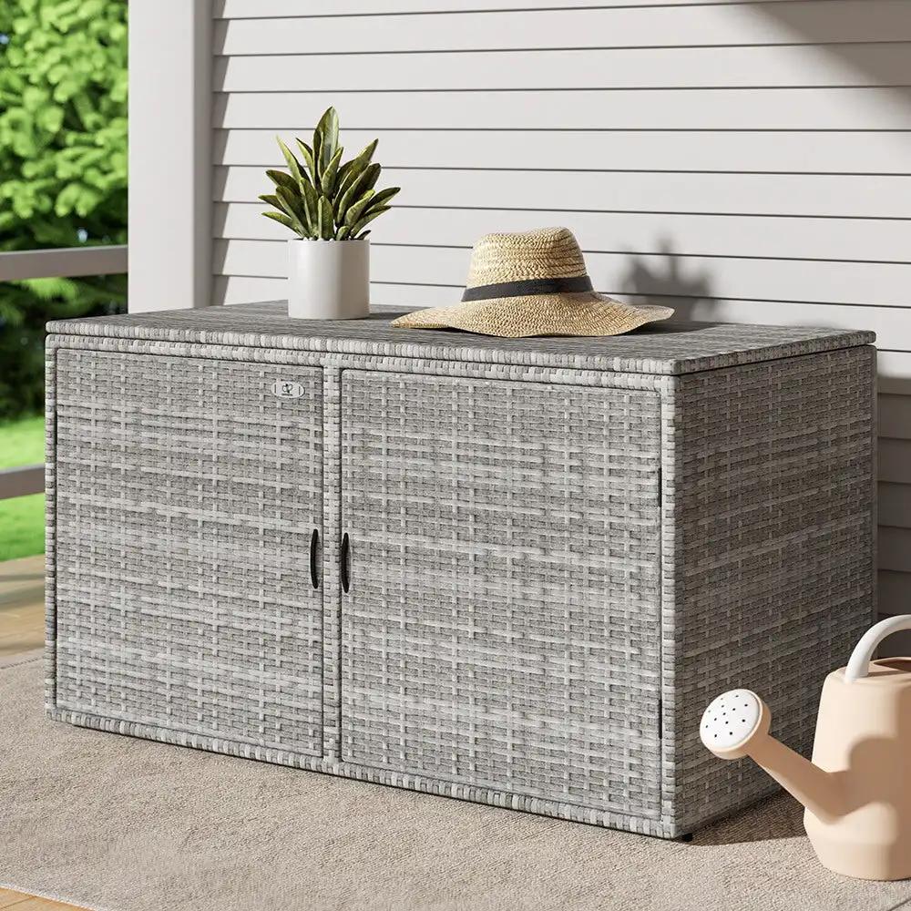 Gardeon Outdoor Storage Cabinet Box Deck Wicker Shelf Chest Garden Shed Tools