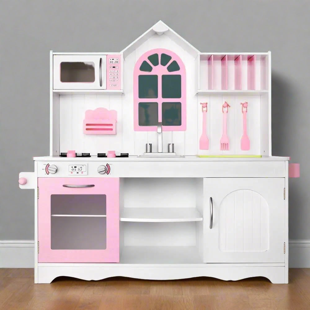 Princess Kitchen Play Set | White & Pink