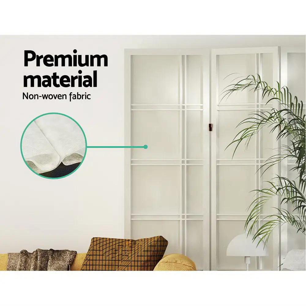 6 Panel Elegance Flex Room Divider| Nova White