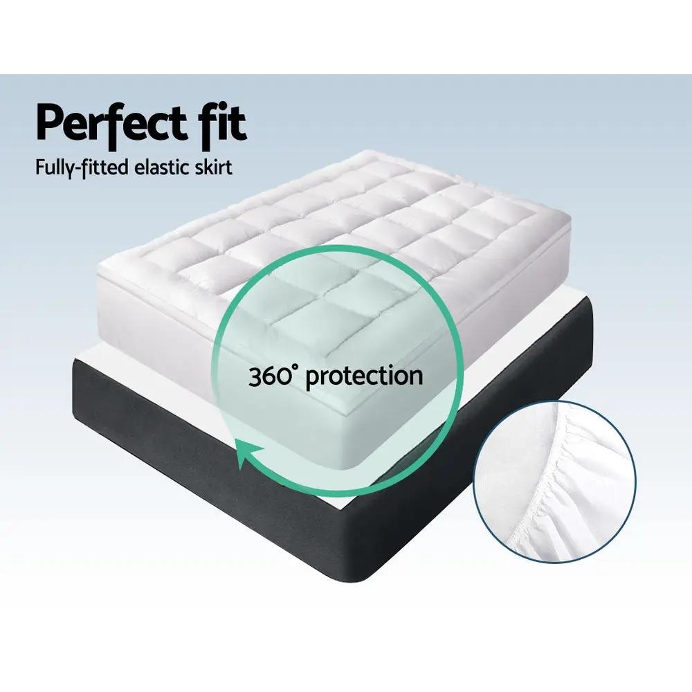 Single Premium Bamboo Mattress Topper