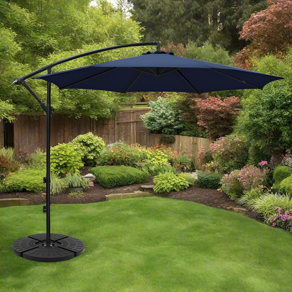 Suncrest Elegance Side Post Umbrella | Navy | 3m