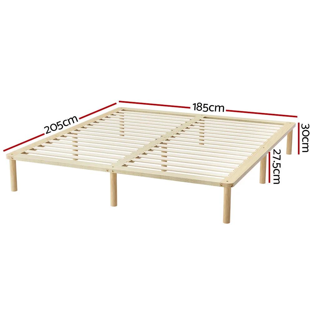 King (Pine) Bed Frame | ZenWood Series